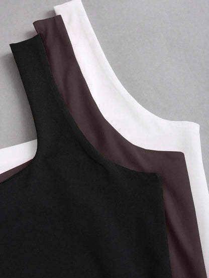Sweetra Women's Casual Solid Color Tank Top For Summer
