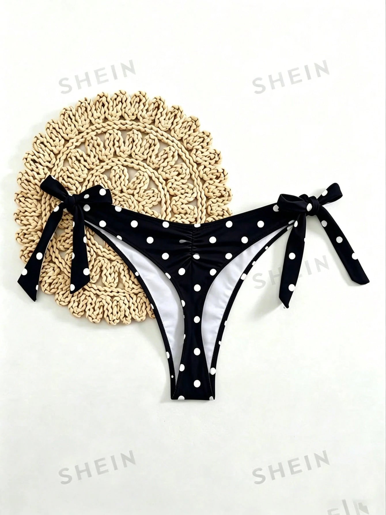 Swim Basics Plus Size Solid Swimsuit Bottom, Minimalist Style For Women Daily, Holiday, Beach Wear, Summer