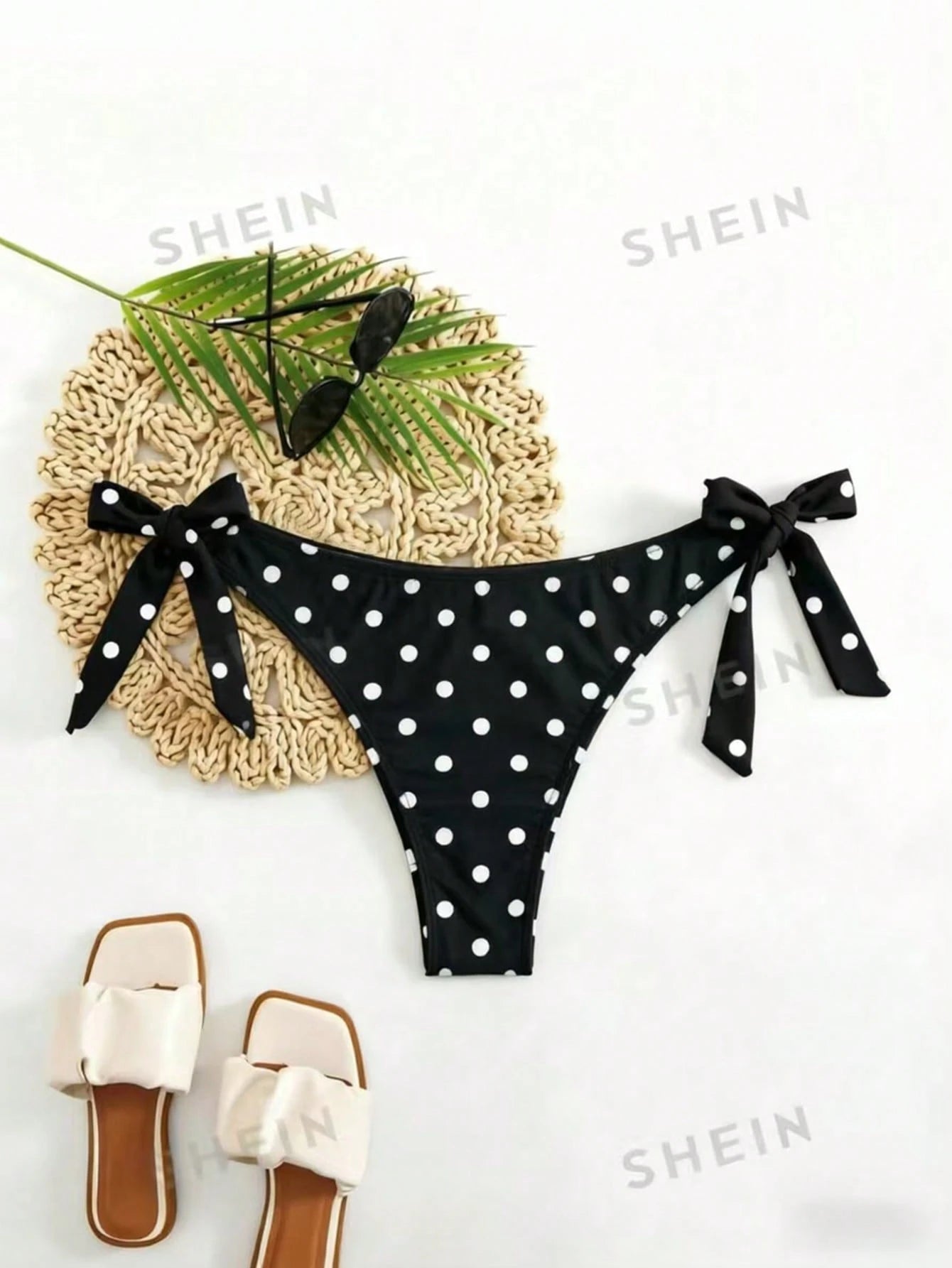 Swim Basics Plus Size Solid Swimsuit Bottom, Minimalist Style For Women Daily, Holiday, Beach Wear, Summer