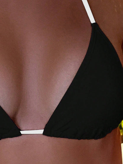 Swim Basics Women's Halter Neck Swimwear Top, Fashion Summer Swimwear