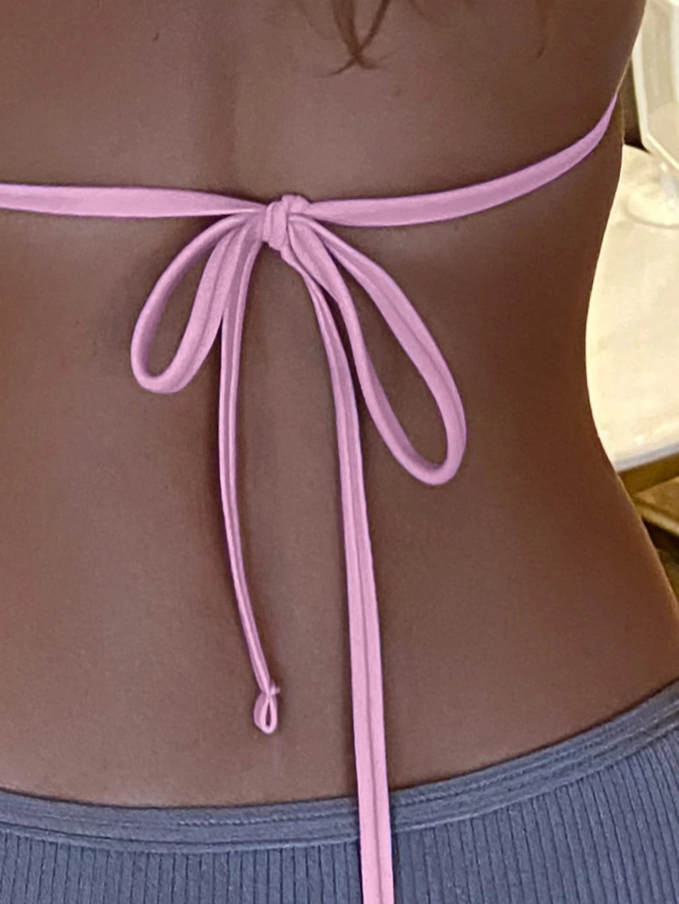 Swim Basics Women's Halter Neck Swimwear Top, Fashion Summer Swimwear