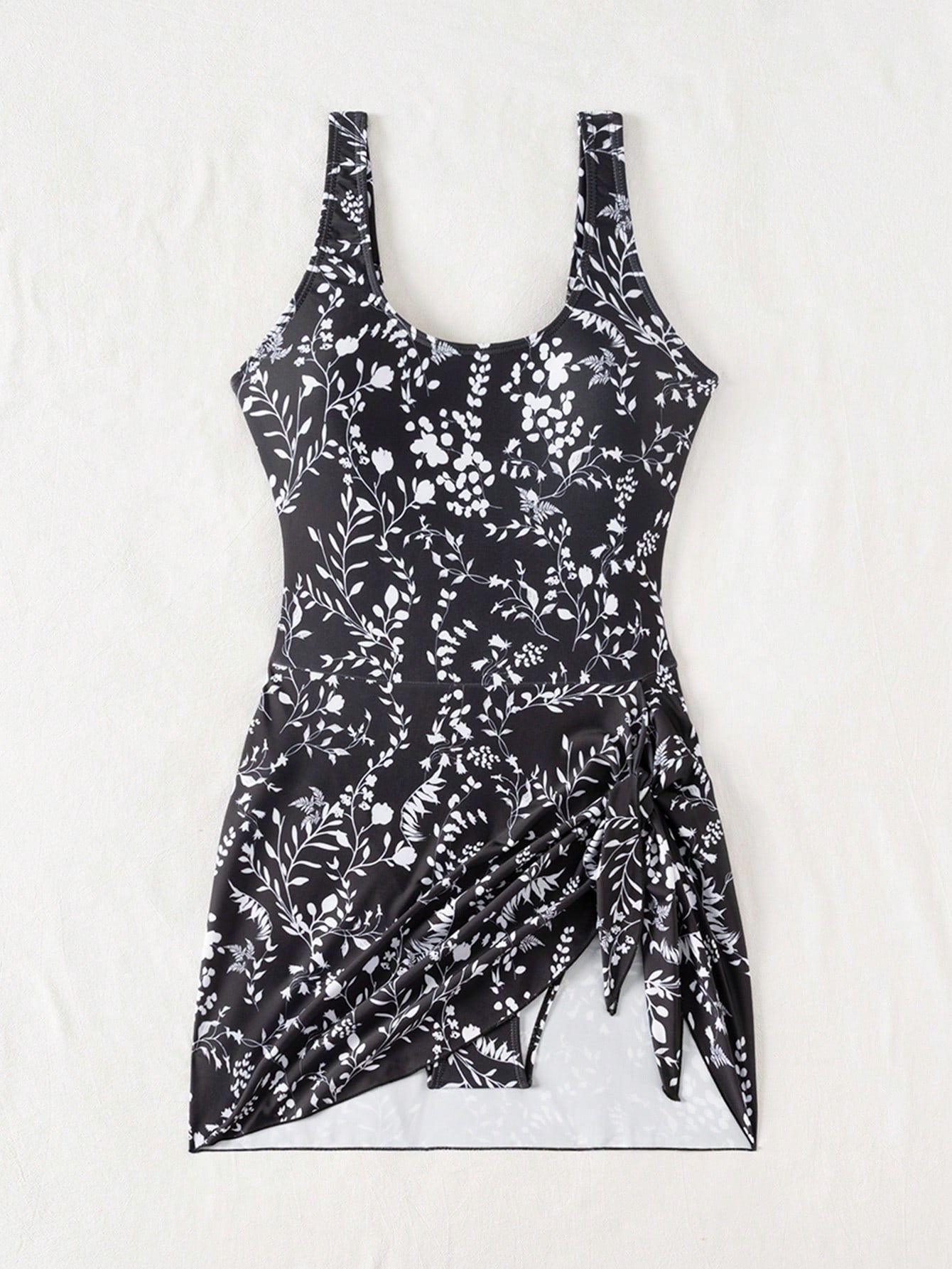 Swim Glamine Women's Floral Print One-Piece Swimsuit, Suitable For Summer Vacation & Beach