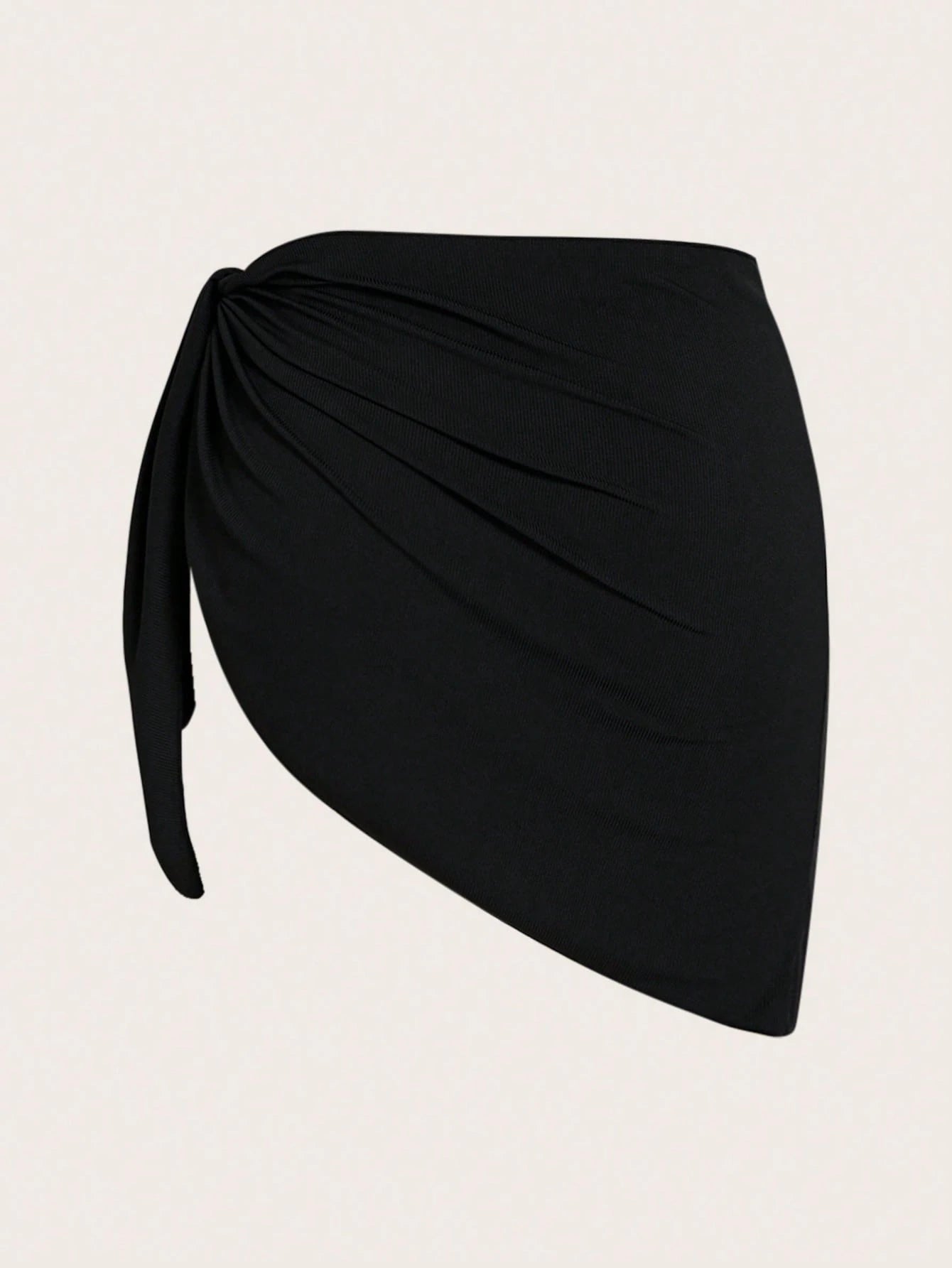 Swim Lushoire Summer Beach Plus Size Women's Side Knot Cover Up Skirt