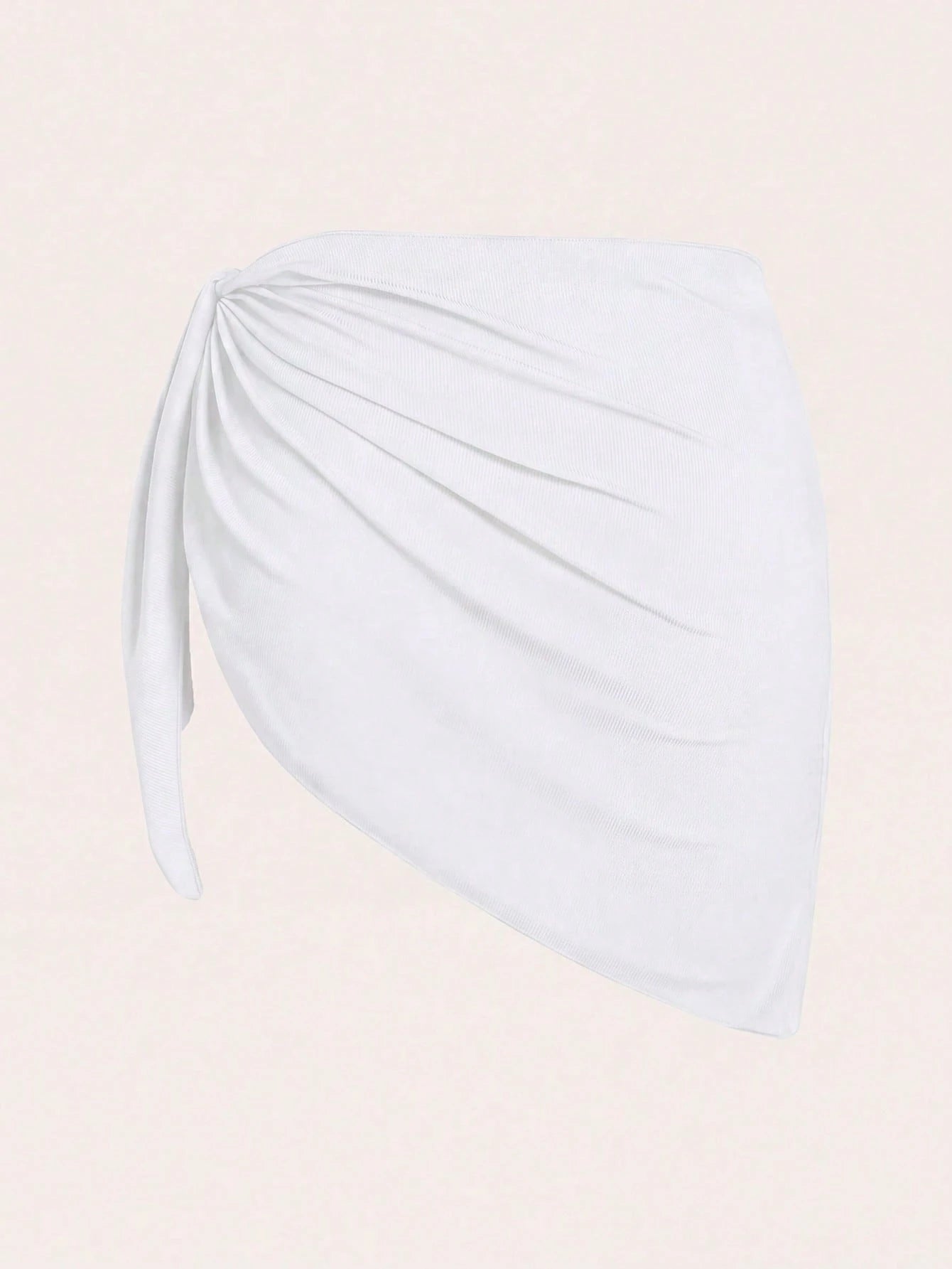 Swim Lushoire Summer Beach Plus Size Women's Side Knot Cover Up Skirt