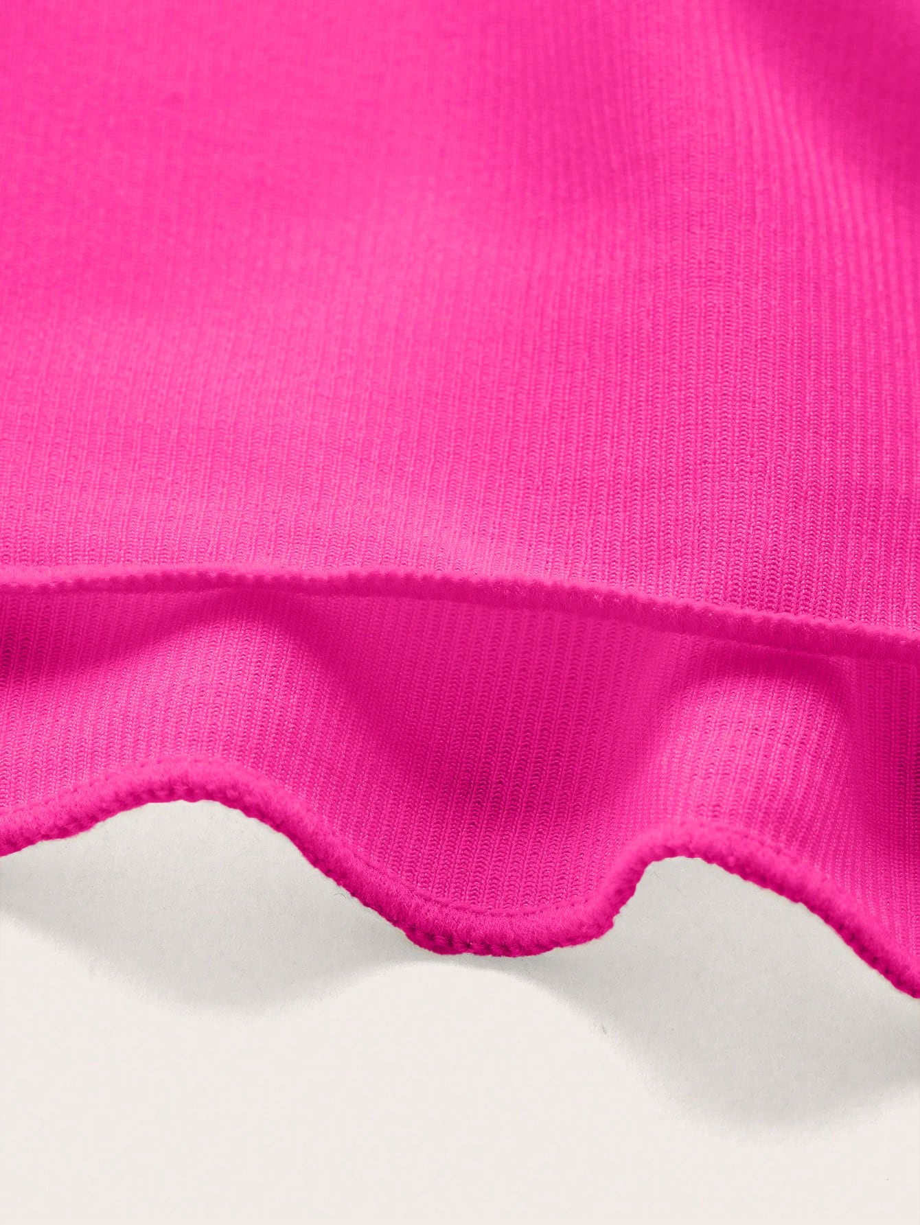 Swim Mod Summer Beach Ladies' Solid Color Simple Ruched Design Cover-Up