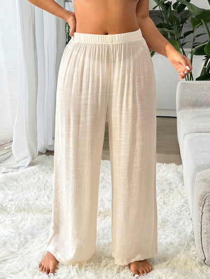 Swim Vcay Plus Size Women Casual Basic Long Cover Up