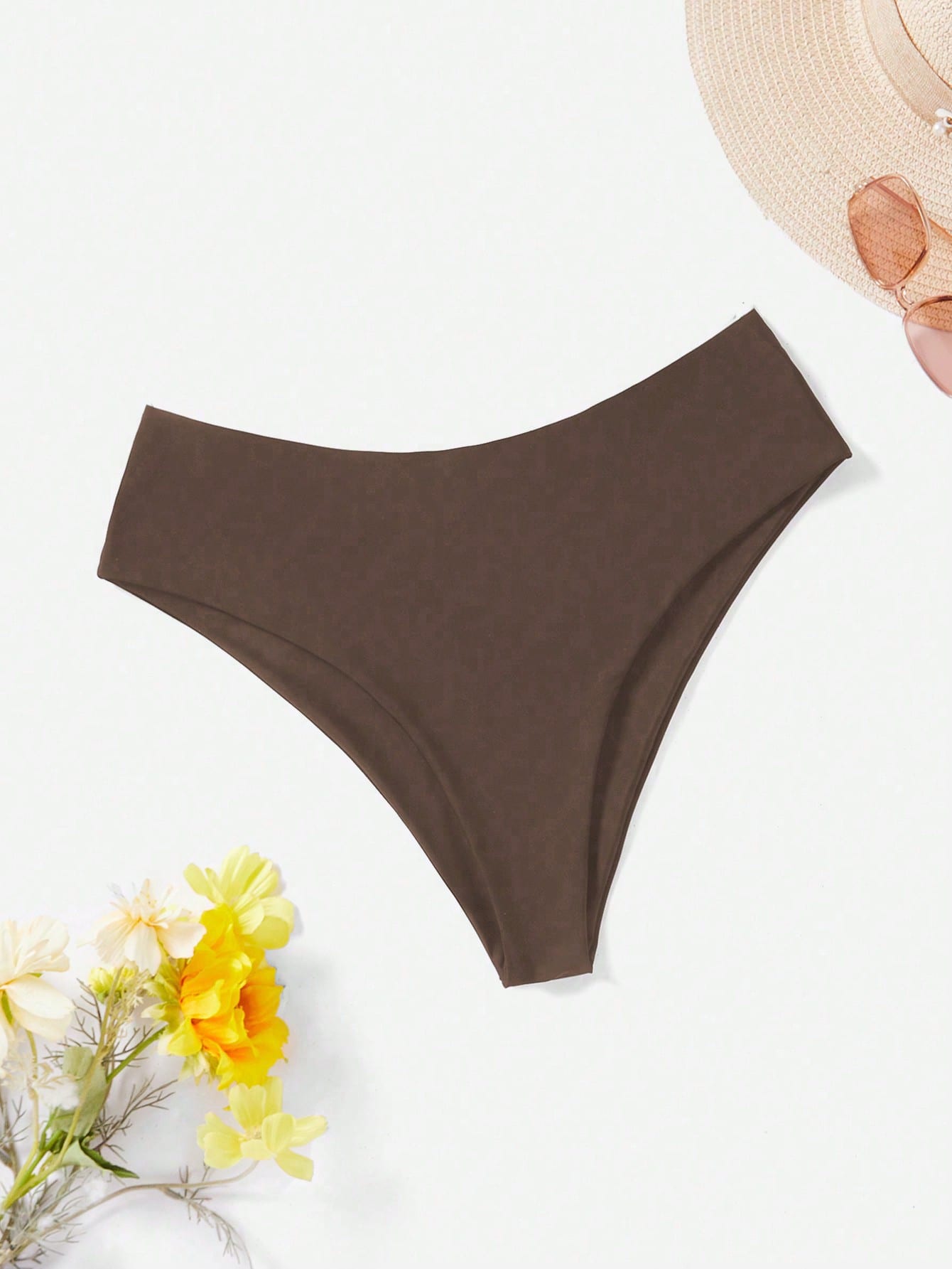 Swim Vcay Plus Size Women Solid Color Bikini Bottom