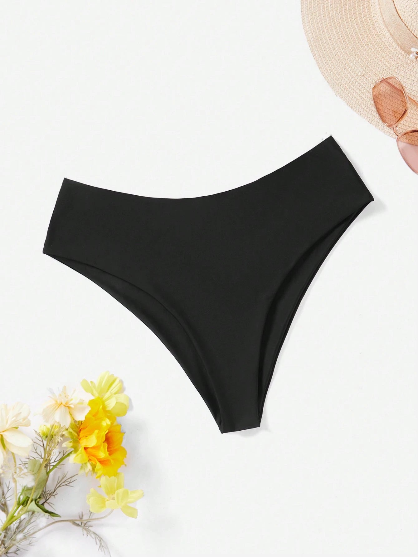 Swim Vcay Plus Size Women Solid Color Bikini Bottom