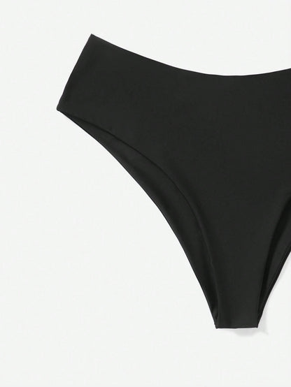 Swim Vcay Plus Size Women Solid Color Bikini Bottom