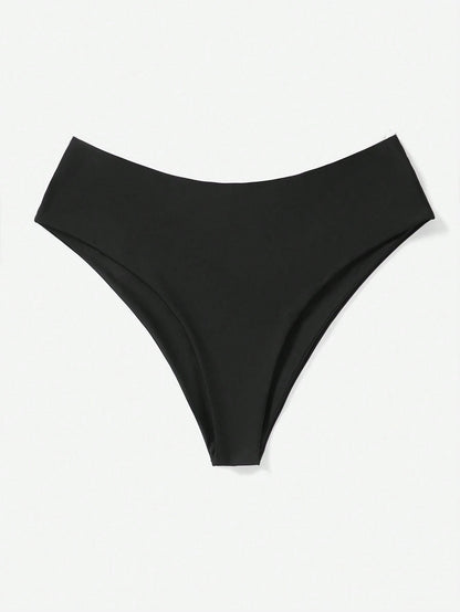 Swim Vcay Plus Size Women Solid Color Bikini Bottom