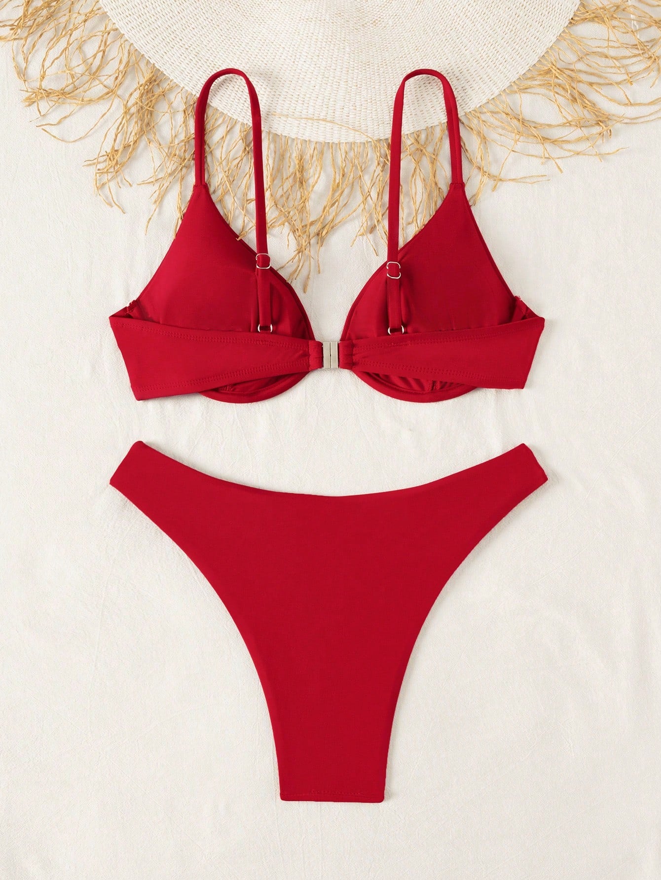 Swim Vcay Spring/Summer New Yellow Steel Underwire Bikini Sexy Women's Swimsuit Beach Vacation Date Fresh Cute Sweet Swimwear