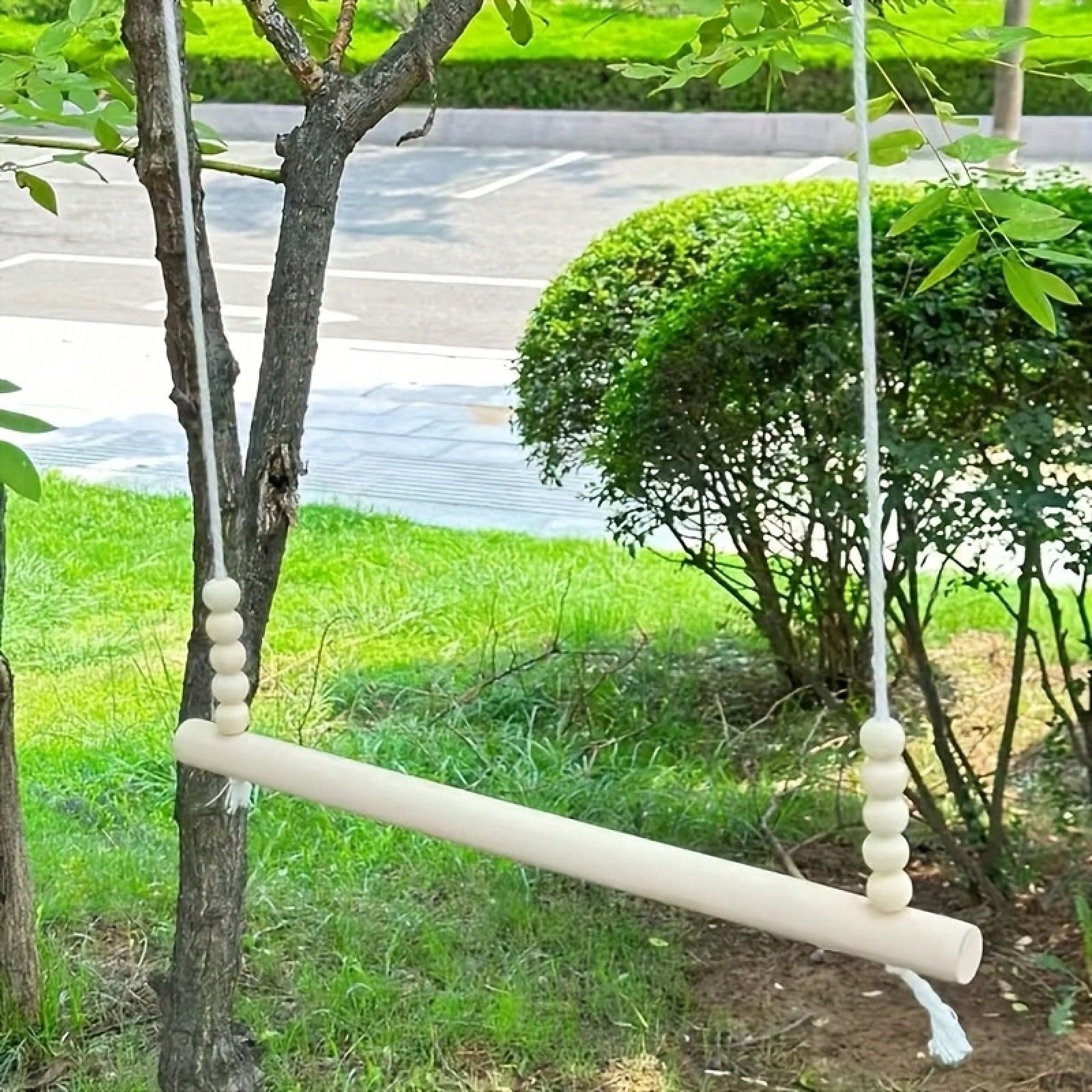 Swing For Medium And Large Parrots, Bird Perches, Chicken Perches, Pine Wood Sticks, Claw Grinding Wooden Beads, Pet Rooster And Chicken Resting Stand