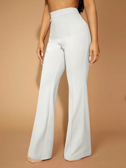 SXY Seam Front Flare Leg Pants Concert Long Summer Dress Prom Dress Sexy Dress Valentine Day Dress