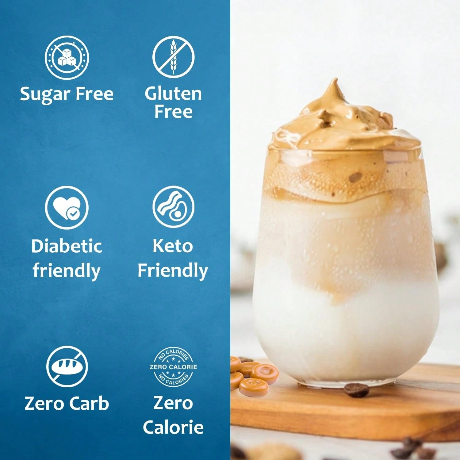 Syruvia Sugar-Free Butterscotch Coffee Syrup- 25.4 Fl Oz Premium Coffee Flavoring Syrup. 0 Calories, Kosher, And Gluten-Free. Ideal For Drinks, Sodas, Shakes, Desserts, And More.