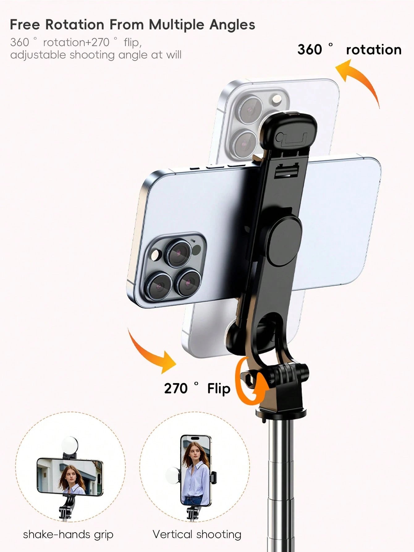 Tangle-Free Large Size Mobile Photography Accessories 1.8m Large Floor Tripod With Fill Light New Selfie Stick Tripod With Detachable Wireless Remote And Phone Holder, Portable And Lightweight, Compat