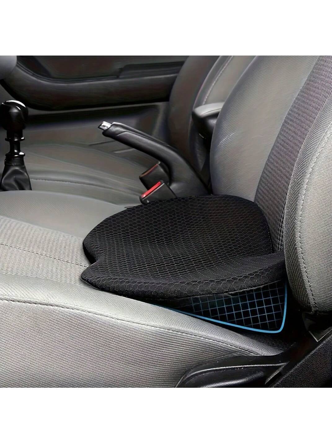 The 1pc Memory Foam Car Seat Cushion Relieves Sciatica And Lower Back Pain During Driving, And Eases Fatigue