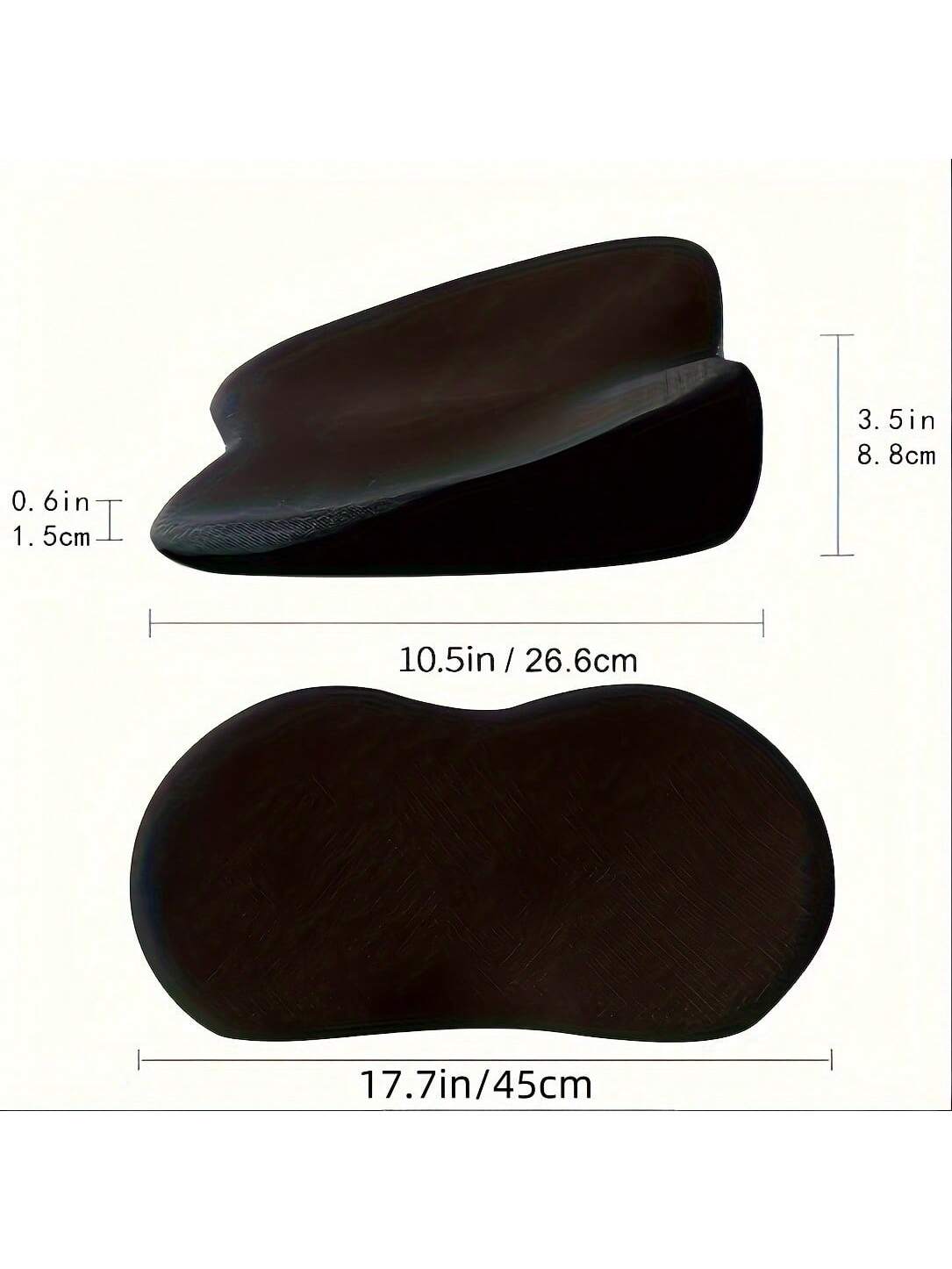 The 1pc Memory Foam Car Seat Cushion Relieves Sciatica And Lower Back Pain During Driving, And Eases Fatigue