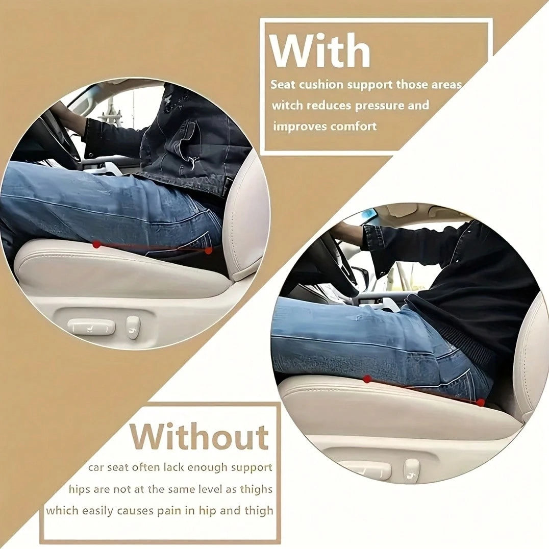 The 1pc Memory Foam Car Seat Cushion Relieves Sciatica And Lower Back Pain During Driving, And Eases Fatigue