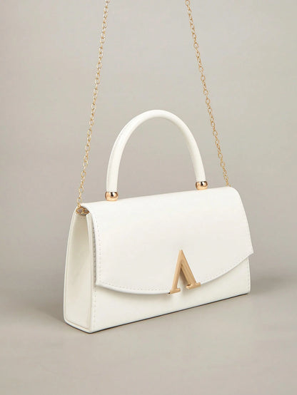 This Charming And Understated Luxury Solid Color Mirror PU Leather Clutch Is Lightweight And Portable, Making It An Ideal Choice For Teenagers, Women, College Students, Young Professionals And White-C