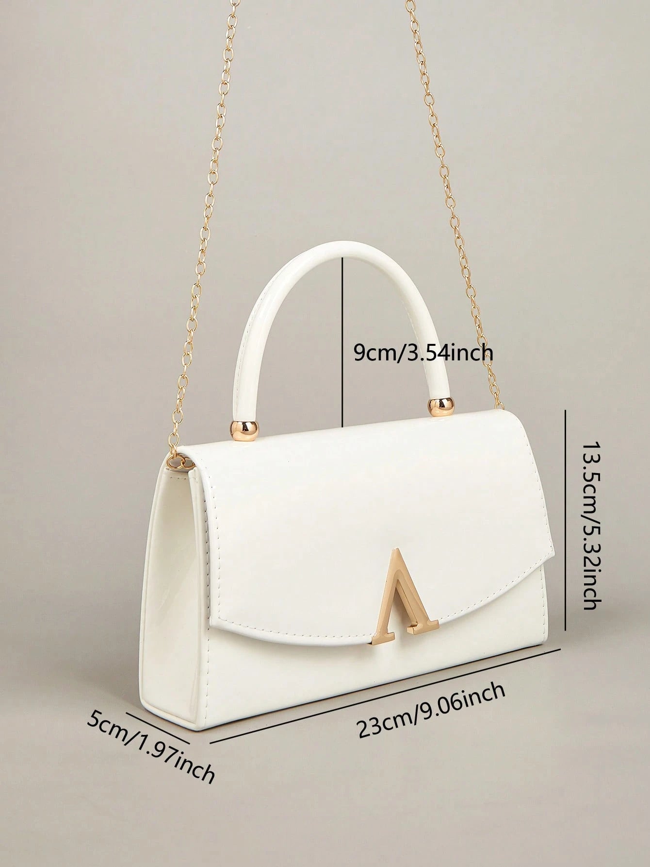 This Charming And Understated Luxury Solid Color Mirror PU Leather Clutch Is Lightweight And Portable, Making It An Ideal Choice For Teenagers, Women, College Students, Young Professionals And White-C
