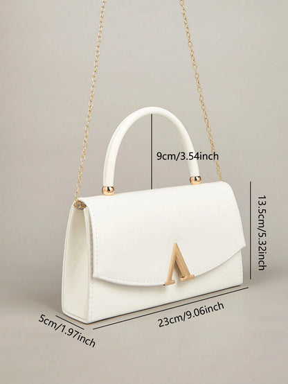 This Charming And Understated Luxury Solid Color Mirror PU Leather Clutch Is Lightweight And Portable, Making It An Ideal Choice For Teenagers, Women, College Students, Young Professionals And White-C