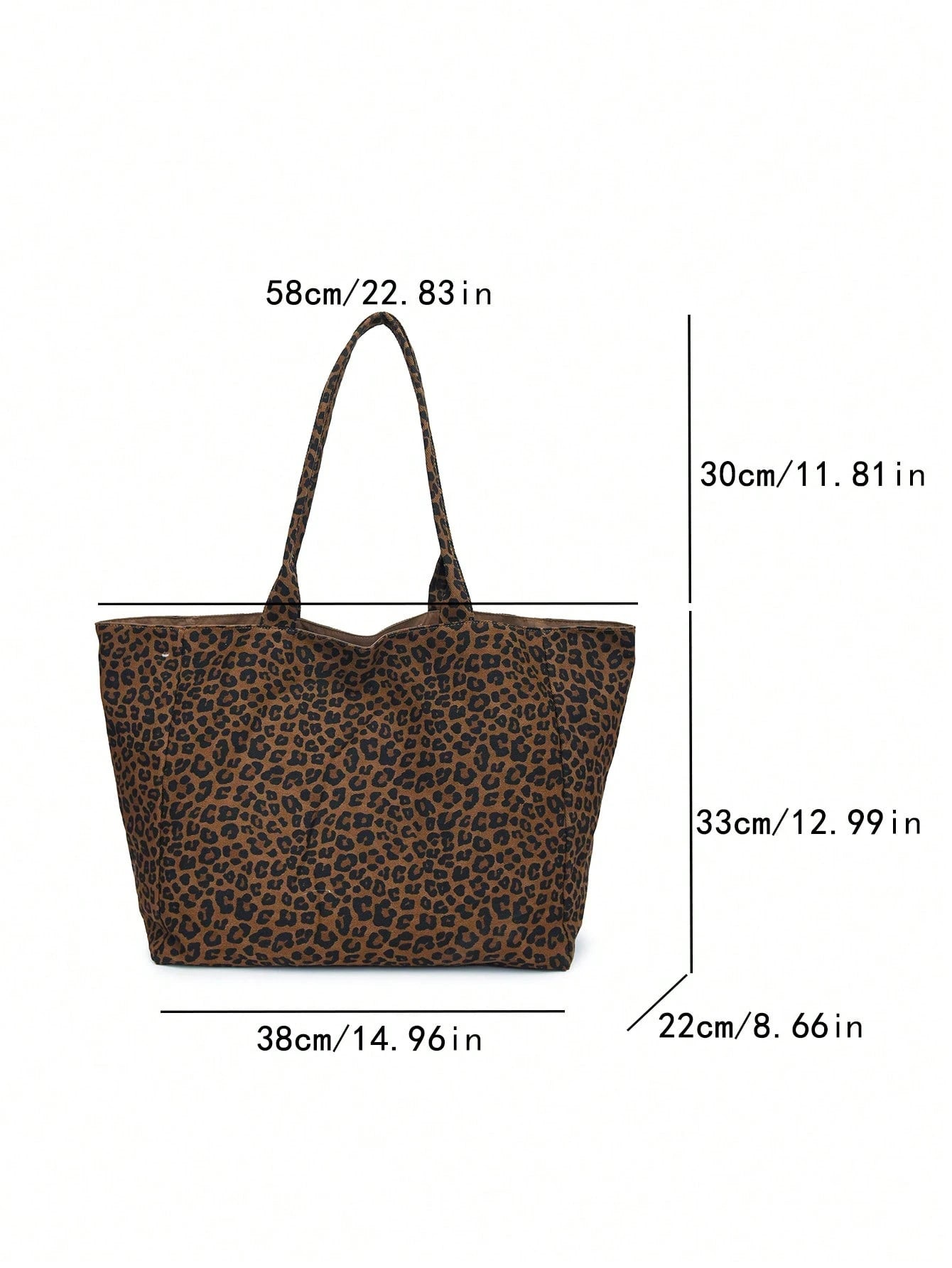 This Leopard Print Large Capacity Tote Bag Features Multiple Pockets And An Open Design, Allowing You To Easily Store And Retrieve Items. With Ample Space, It Can Hold Books And Tablets, Making It Sui