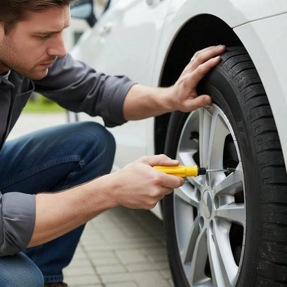 Tire Fix Rubber Nail Kit, Professional Tire Plug Kit With 60pcs Large And Small Plugs, Quick Roadside Tire Repair Solution, Essential Tool For DIY Auto Enthusiasts And Fleet Maintenance