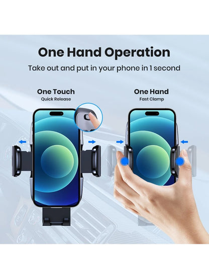 TOPK Car Phone Holder Mount, Upgraded Adjustable Horizontally And Vertically Cell Phone Holder For Car Dashboard