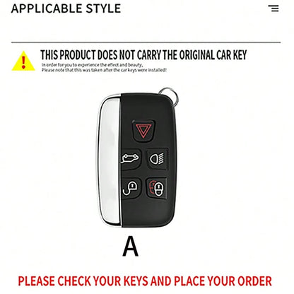 TPU Car Key Cover Compatible With Land Rover Range Rover, Range Rover Evoque, Range Rover Sport, Freelander, Discovery, Velar, XE, XF, XJ Accessories
