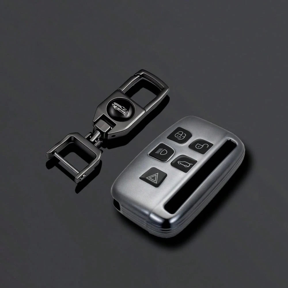 TPU Car Key Cover Compatible With Land Rover Range Rover, Range Rover Evoque, Range Rover Sport, Freelander, Discovery, Velar, XE, XF, XJ Accessories