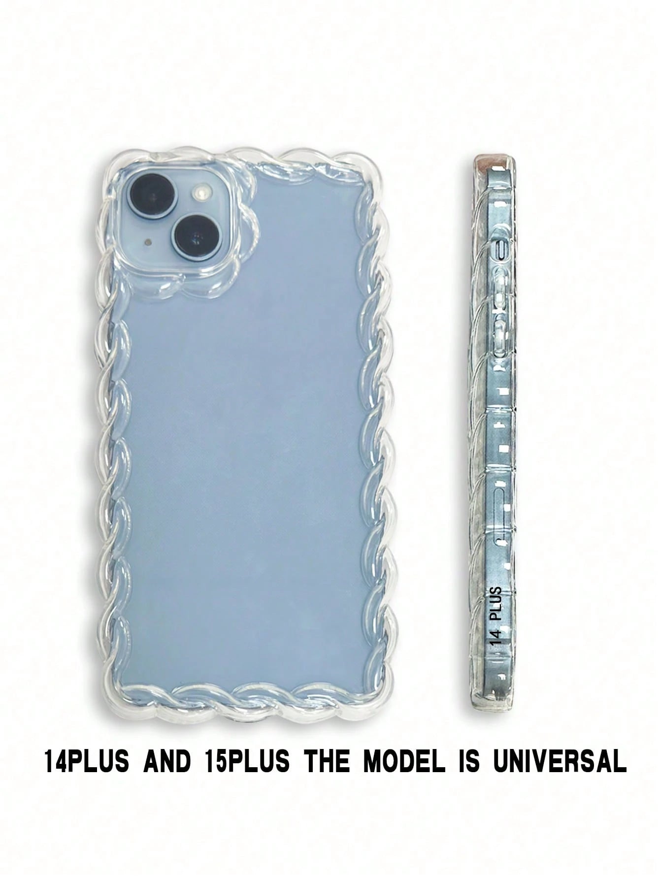 TPU Floral Element Novelty Cases Braided Wave Edge Elegant TPU Floral Lemon Painted Anti-Drop Phone Case With Handmade Beaded Bracelet, Compatible With IPhone 16/11/16Pro/16Plus/16ProMax/16E/15ProMax