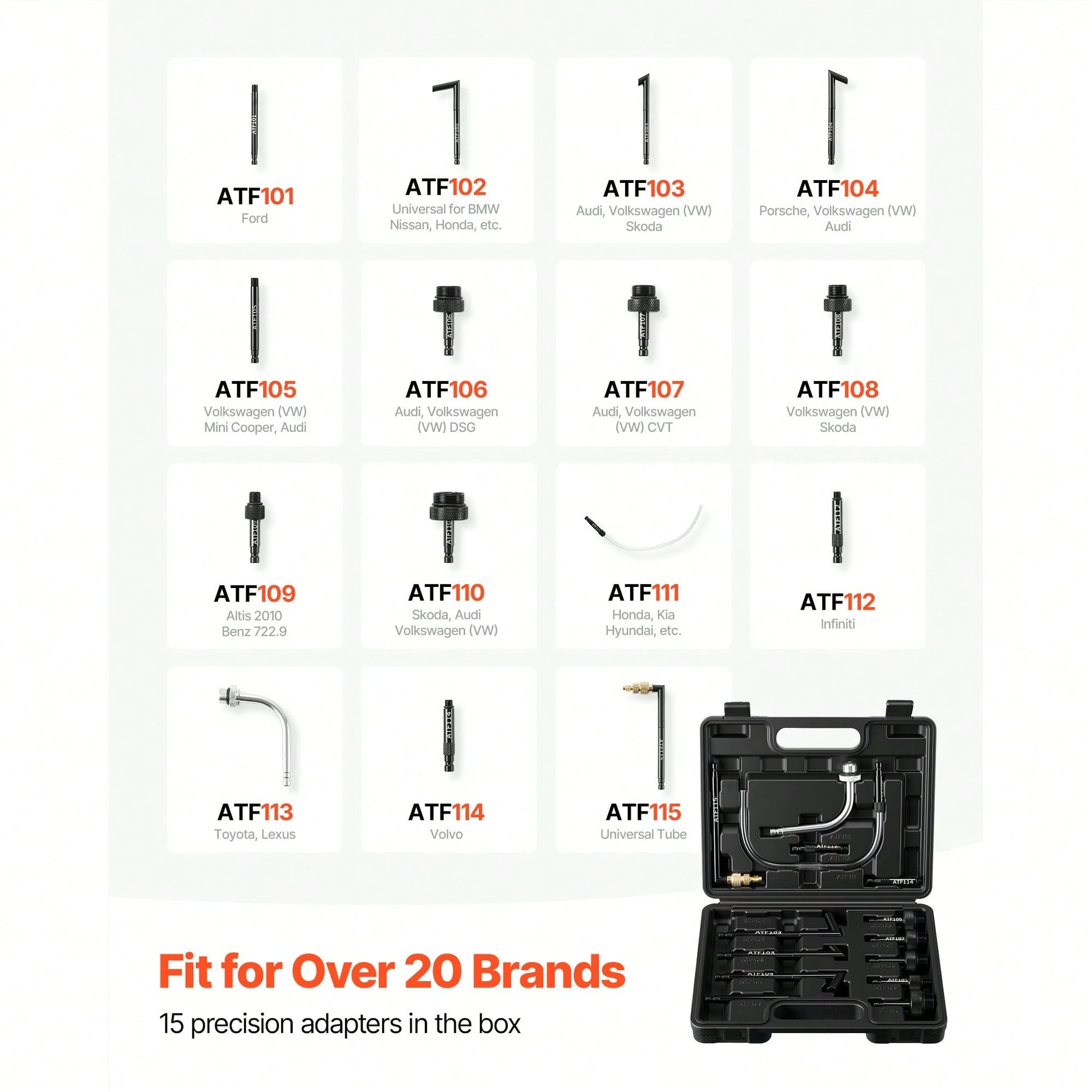 Transmission Fluid Pump, 8 L Pneumatic Oil Fluid Extractor, ATF Refill Dispenser Transfer Pump With 15 ATF Adapters, Oil Extractor Dispenser With HDPE Tank For Cars, Boats, Lawn Mowers