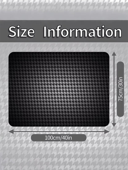 Trunk Mat- Universal, Stylish Houndstooth Pattern- Suitable For Most Cars, SUVs, And Trucks- One-Piece Interior Protection And Outdoor Mat- Durable And Stylish Vehicle Accessory, The Perfect Car P