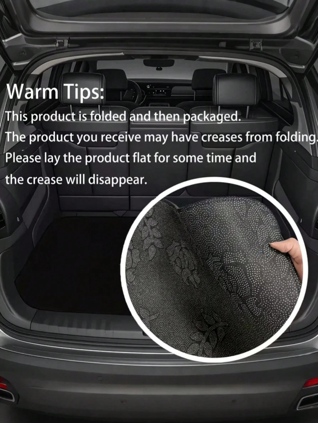 Trunk Mat- Universal, Stylish Houndstooth Pattern- Suitable For Most Cars, SUVs, And Trucks- One-Piece Interior Protection And Outdoor Mat- Durable And Stylish Vehicle Accessory, The Perfect Car P