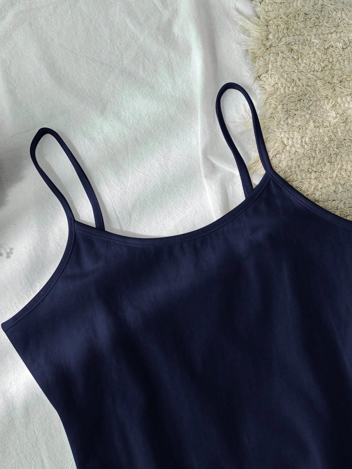 Tseoso Casual Minimalist Tank Top, Versatile 95% Cotton, Suitable For Summer