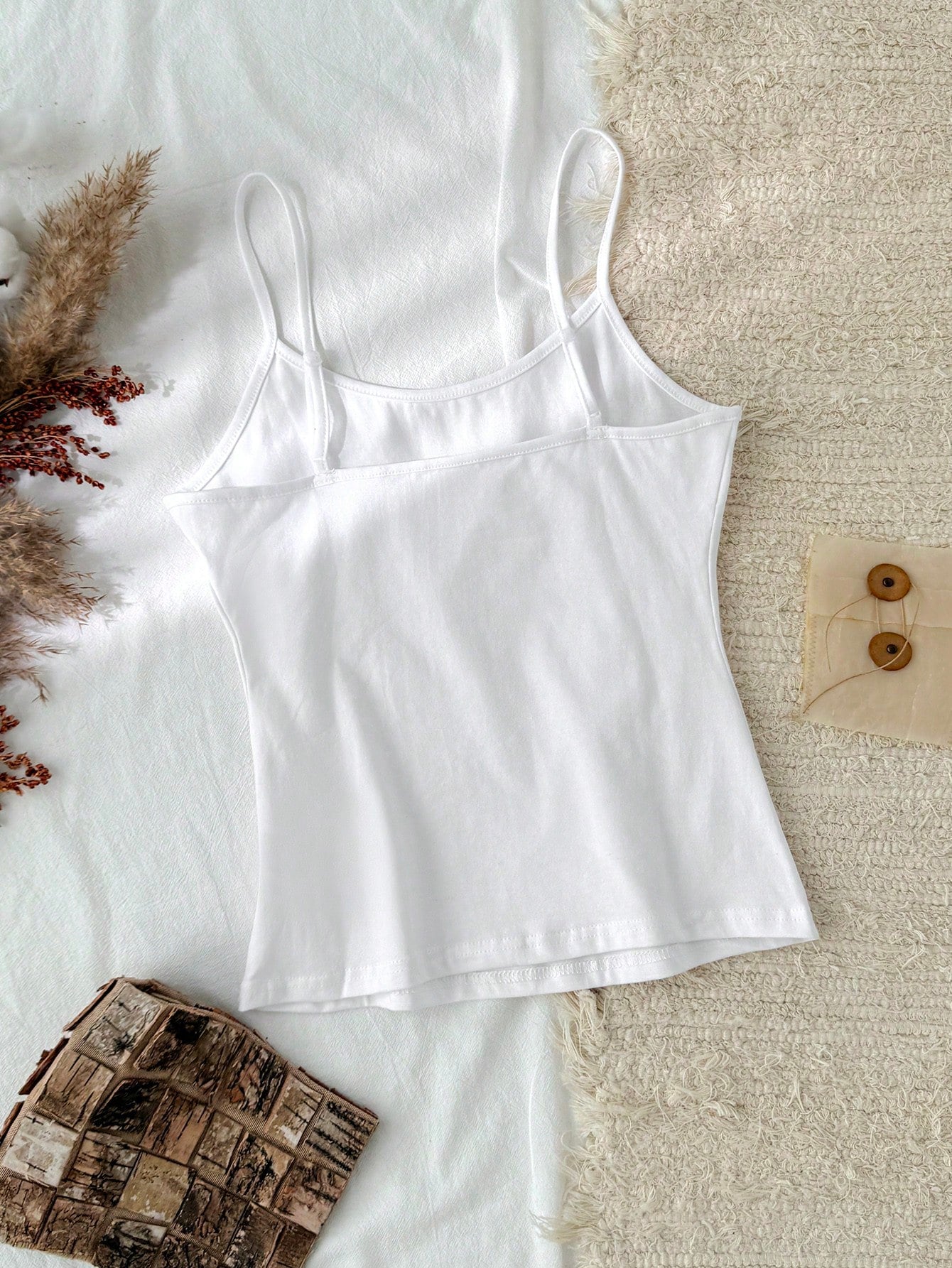 Tseoso Casual Minimalist Tank Top, Versatile 95% Cotton, Suitable For Summer