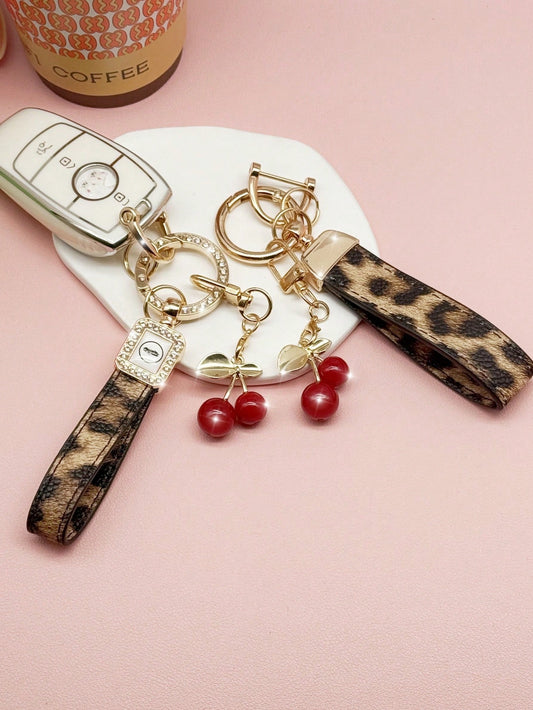 TTOBS 1 Car Keychain With Cute Cherry Pendant