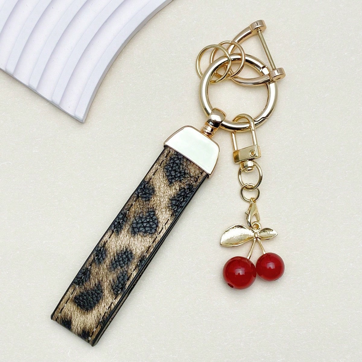 TTOBS 1 Car Keychain With Cute Cherry Pendant