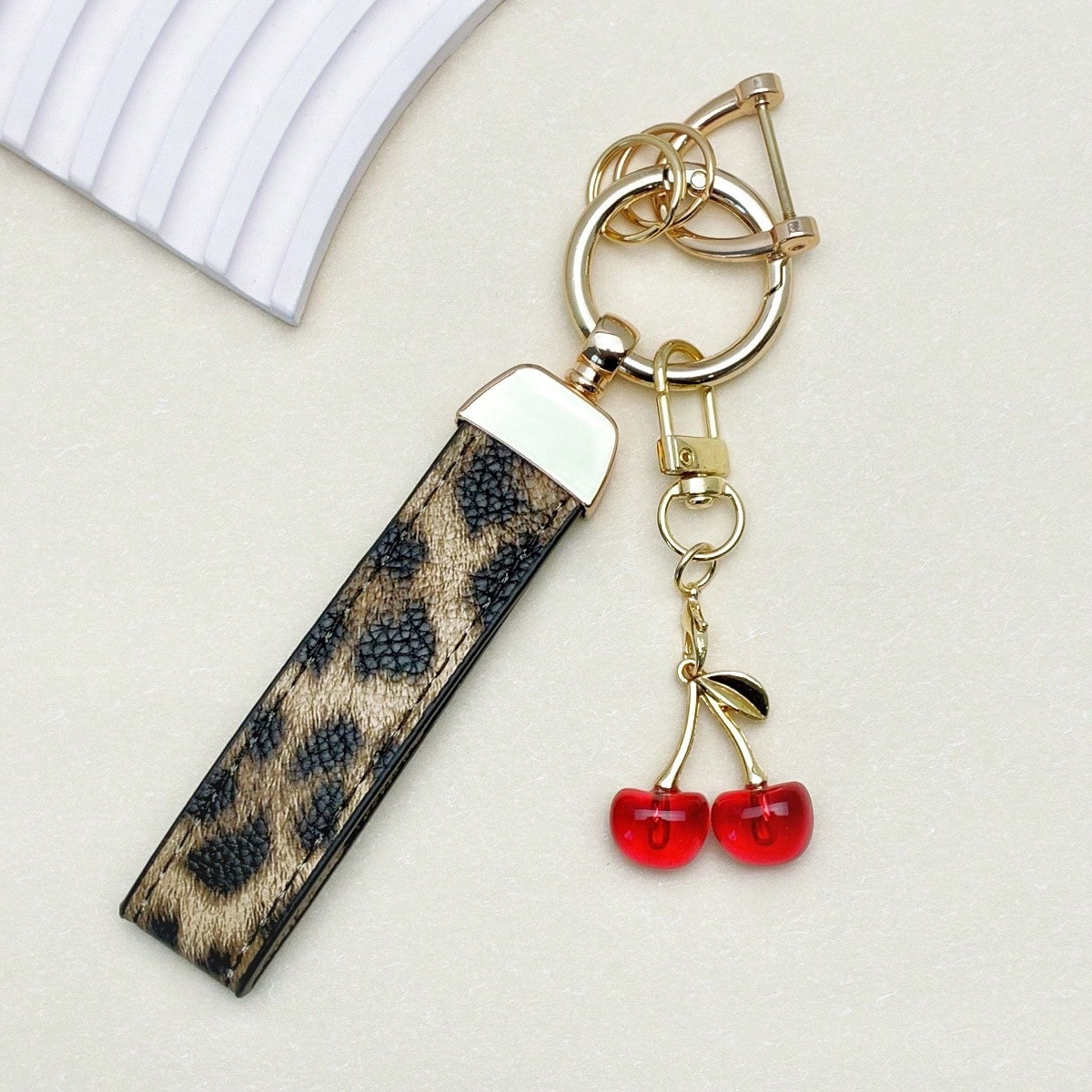 TTOBS 1 Car Keychain With Cute Cherry Pendant