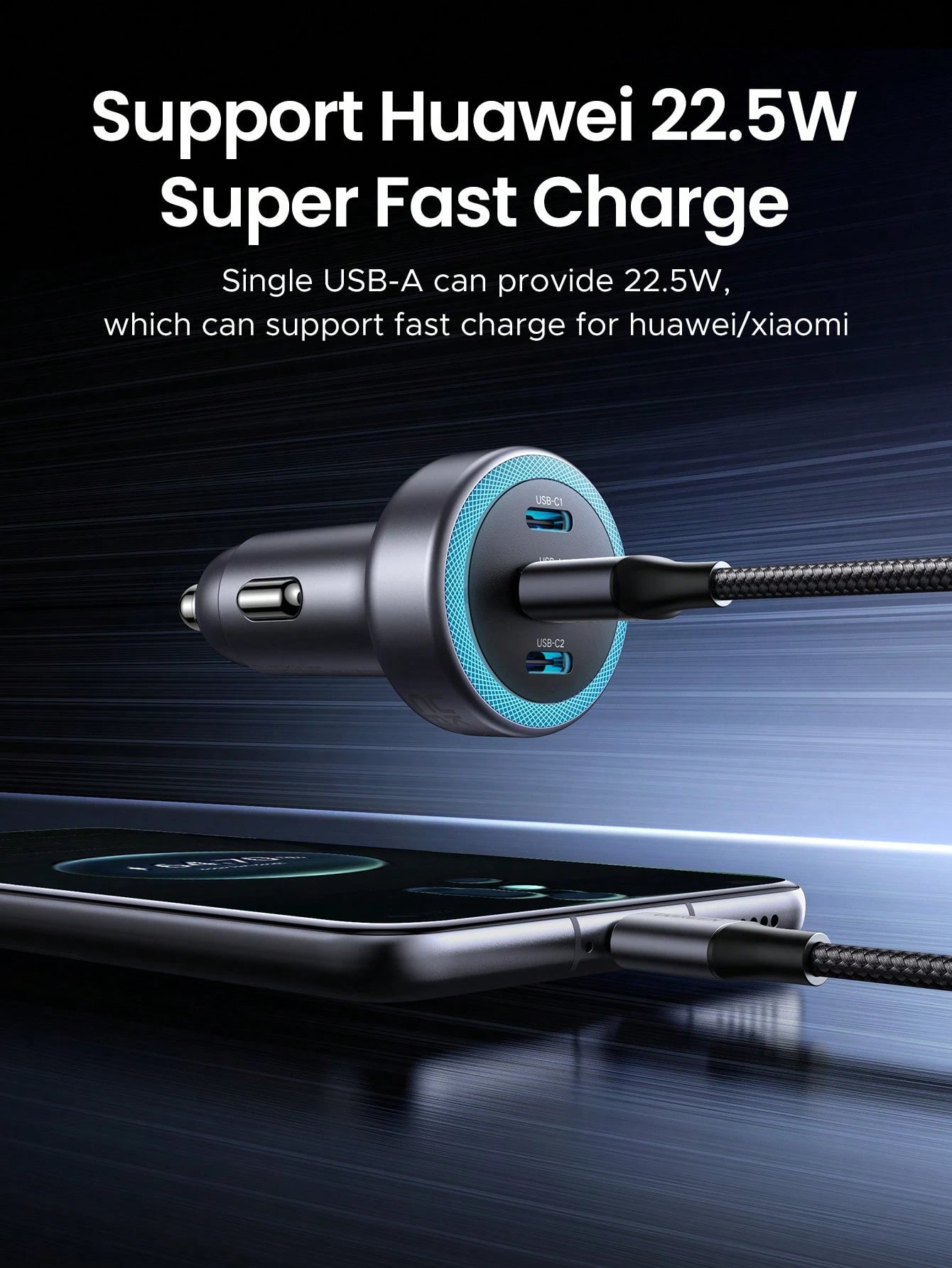 UGREEN Mini Car Charger Simple Practical Multi-Functional