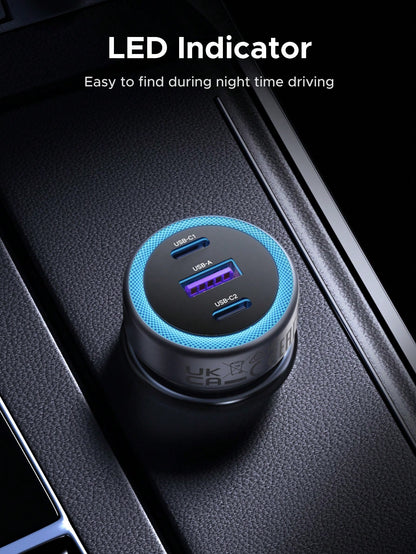 UGREEN Mini Car Charger Simple Practical Multi-Functional