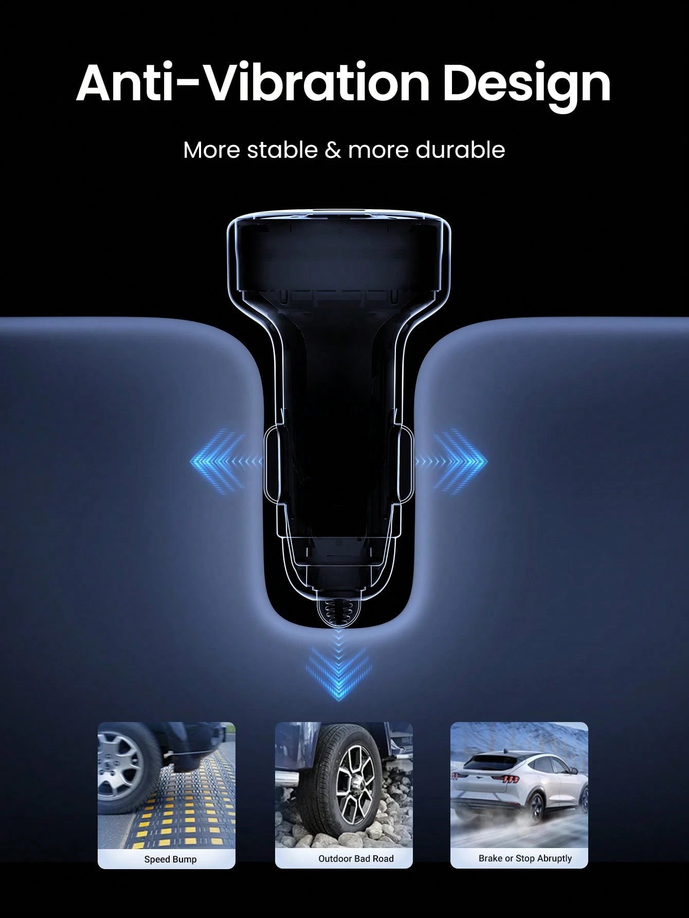 UGREEN Mini Car Charger Simple Practical Multi-Functional
