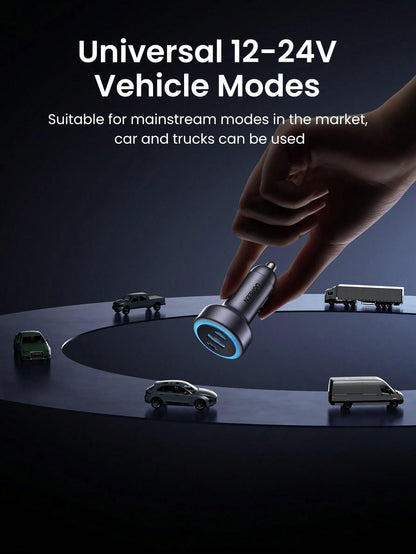 UGREEN Mini Car Charger Simple Practical Multi-Functional