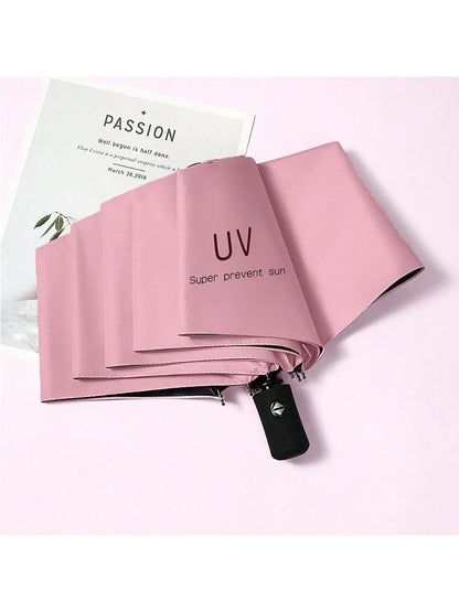 Umbrella Sun Umbrella Folding Umbrella Travel Essentials Dual-Purpose Sun Rain Umbrellas Fully Automatic Umbrellas UV Protection Increased Thickness For Both Men And Women Windproof Compact Collapsibl