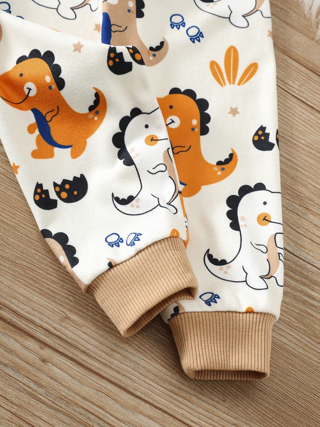 Unisex Baby Boy Baby Girl Snug Fit Autumn/Winter Cute Dinosaur Pattern Soft Comfortable Tight Pajama Loungewear Set 2pcs, Baby Pajama, Squishy