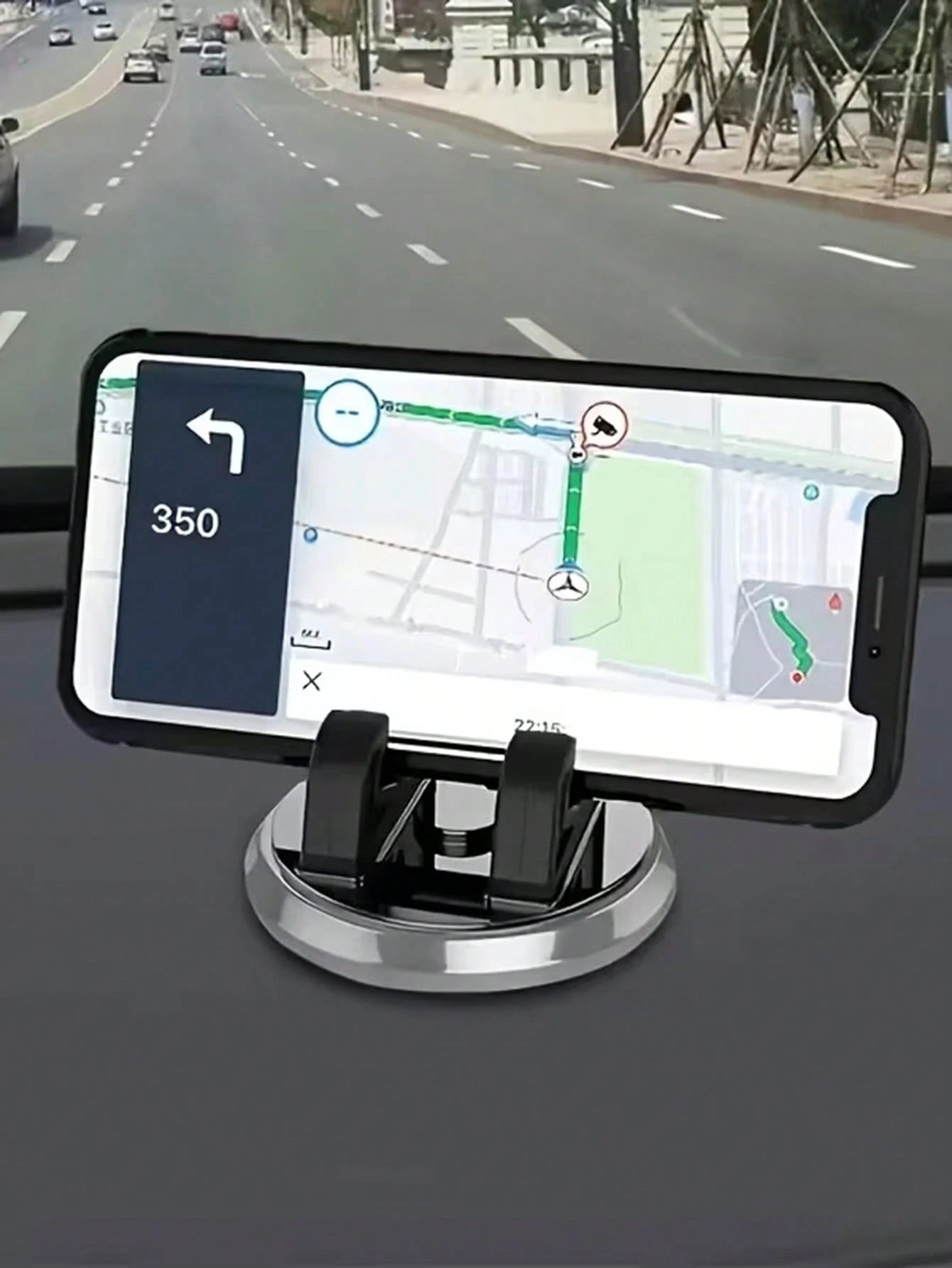 Universal 360° Rotatable ABS Dashboard Mount, Anti-Slip Phone Holder, Car GPS Navigation Accessory, Adjustable Car Phone Mount, Suitable For Car Electronic Accessories, All 4 Seasons