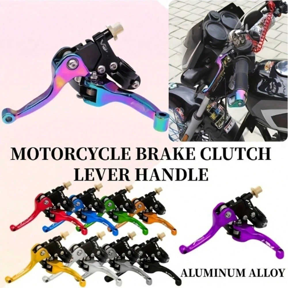 Universal Motorcycle Clutch And Brake Levers – Aluminum Alloy Off-Road Bike Handlebar Set (1 Pair)