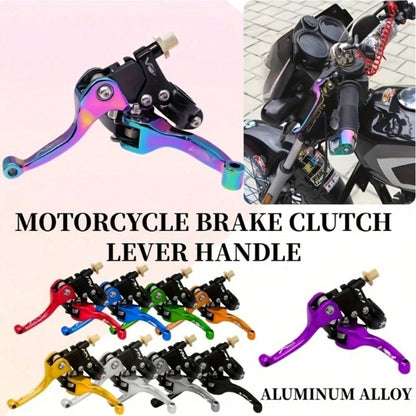Universal Motorcycle Clutch And Brake Levers – Aluminum Alloy Off-Road Bike Handlebar Set (1 Pair)