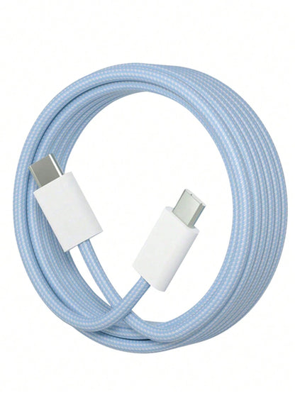 USB-C Fast Charging Cable Compatible With IPhone 17/16/15, USB-C To Type-C Charging & Data Cable (3.3/6.6/10ft Nylon Braided) For Indoor/Outdoor/Travel And Car Use, Fast Charging Compatible With Iphon