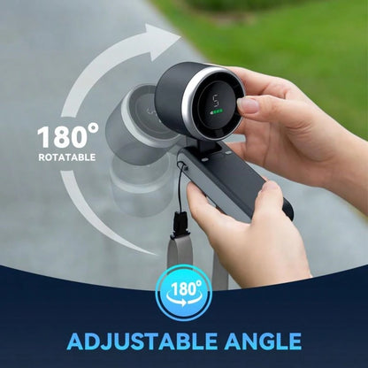 USB-C Rechargeable Handheld Fan, 5-SpeedFoldable & Hanging Neck Fan, Suitable For Family,Travel & School, Multifunctional Fan